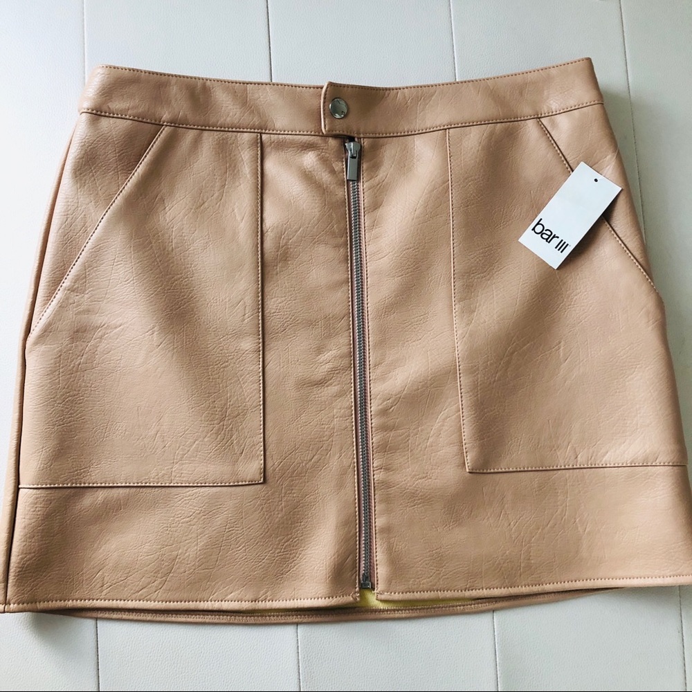 New Faux Leather Mini Skirt